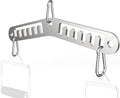 Double to Single Adaptor Plate for Cable Pulley Machines Durable Solid Stainless Steel with 3 Carabiners Suitable for Dual Cable Machines LAT Pulldown, Shoulder & Biceps Exercises