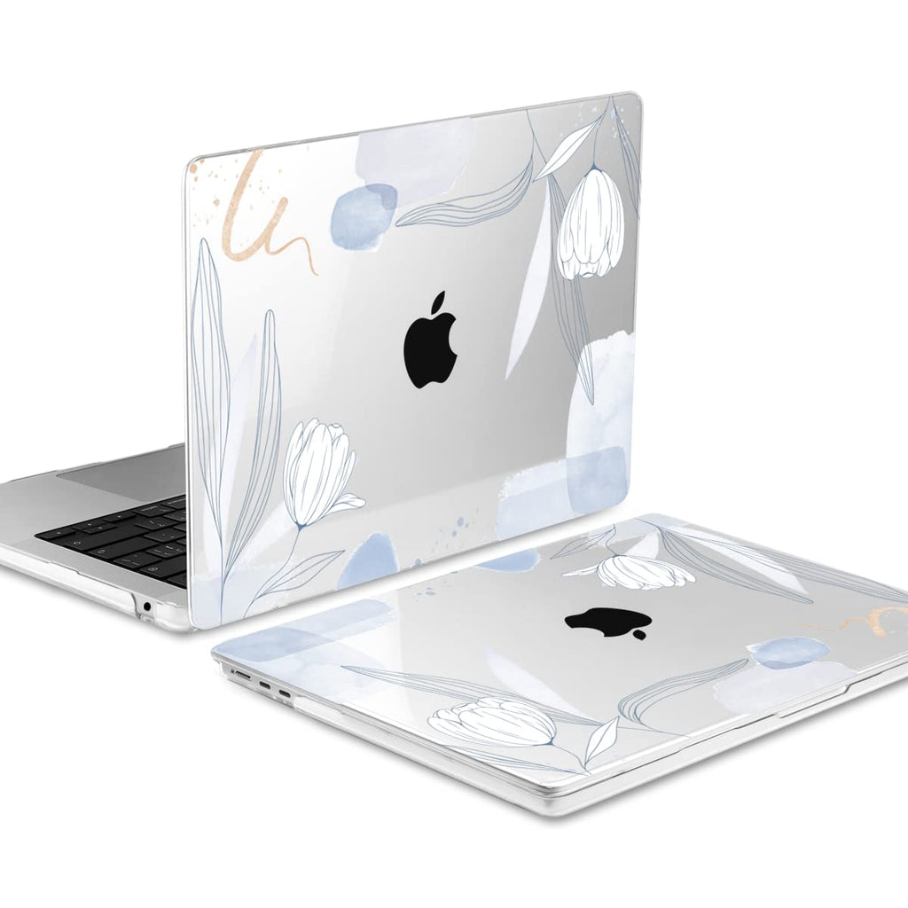 MEEgoodo Case for M5/M4/M3/M2 MacBook Air 13 inch 2026 2025 2024 2022, Fit Model A3449/A3240/A3113/A2681, Case Compatible with MacBook Air 13.6-inch, Floral 33