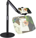 Heavy Duty Overhead Phone Stand for Desk Video Recording for iPhone Holder, with Extension Arm, 360° Swivel, for Filming, Meeting, Cooking, Painting and Crafting