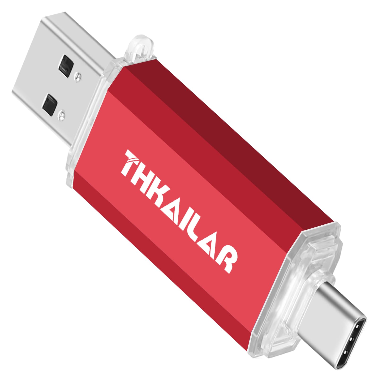 Thkailar USB Flash Drive 512GB,Type A and Type C Ports,Thumb Drive for iPhone 15/Android Phone/PC/Mac