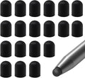20 Pieces Replacement Tips Touch Screen Pens Tips Silicone Rubber for Touch Pen (Outer Diameter 6mm, Inner Diameter 4mm)