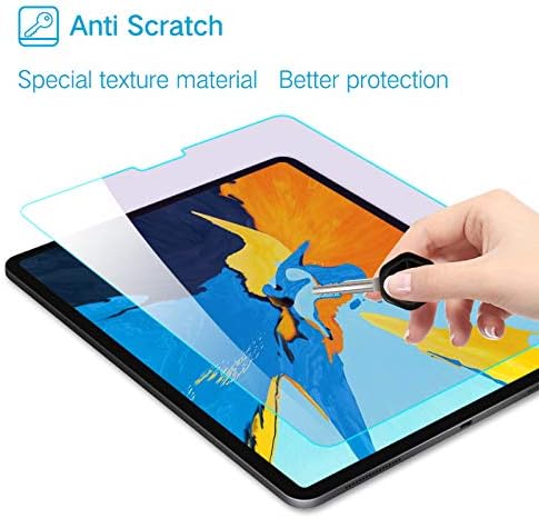 PERFECTSIGHT Anti Blue Light Screen Protector Compatible with iPad Pro 12.9 Inch (2022/2021/2020/2018 Model), Blue Light Filter Anti Fingerprint Tempered Glass [1 Pack]