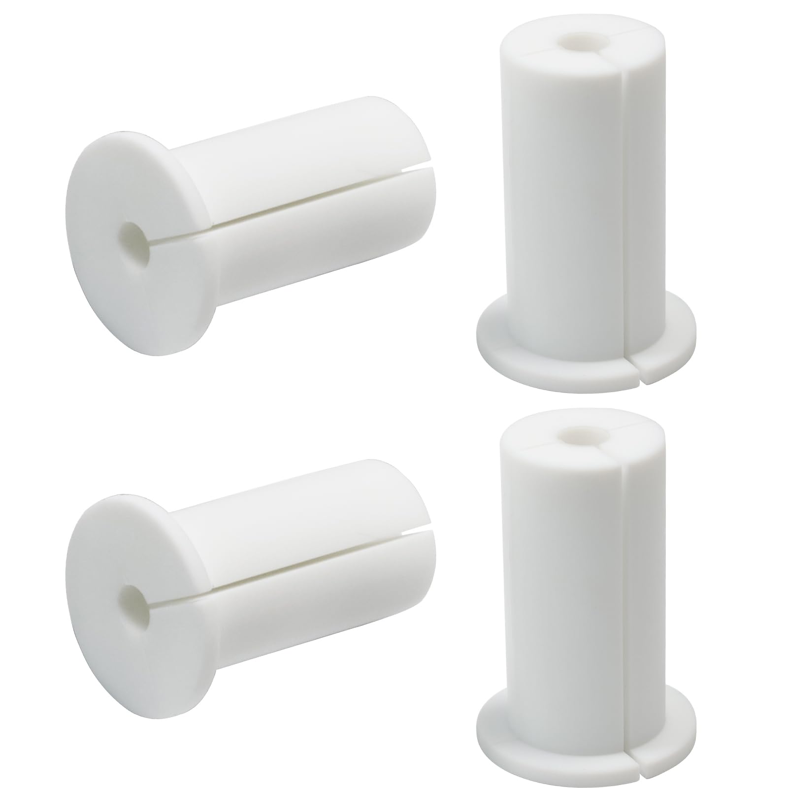 EASYEAH 4pc White Starlink Cable Grommets 1" Silicone Wire Hole Grommet
