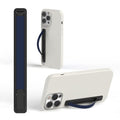SleekStrip SleekGrip-Essential Ultra Thin Phone Grip Stand,Slim Metal Finger Loop Ring Hand Holder Strap Cell Phone Grips for iPhone 16 Pro Max,17 Air,Android,Case Back - Black x Navy Blue