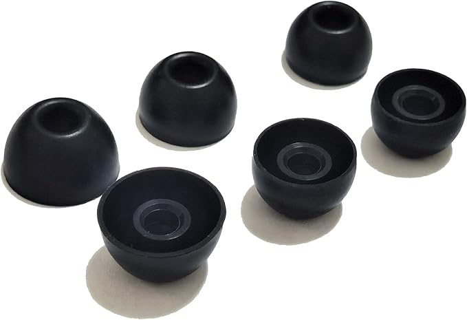 Silicone Ear Tips for Beats Fit Pro Replacement Tips for Beats Fit Pro/Beats Studio Buds Earbuds 6 Pairs LMS Black