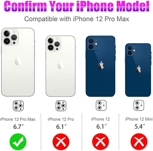AGVEE 3+3 6 Pack for iPhone 12 Pro Max 6.7" Camera Lens Protector, Bling Diamond & Bling Glitter Metal Ring 9H Tempered HD Glass Camera Cover Film, Bling-Colorful