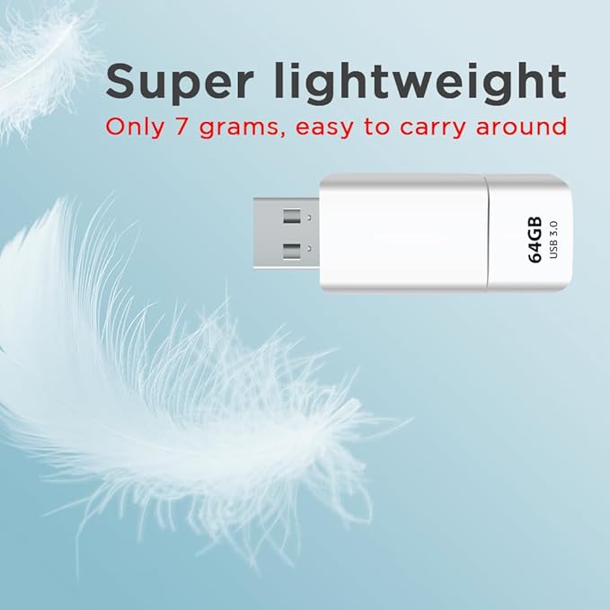 GIGASTONE 64GB Flash Drive (20 Pack) Z60NB USB 3.2 Gen 1, Ultra Fast, Retractable Capless Slider Design, Data Storage, Backup for PC/Mac/TV/Car Audio, USB 2.0/3.0/3.1 Compatible (Random Color)