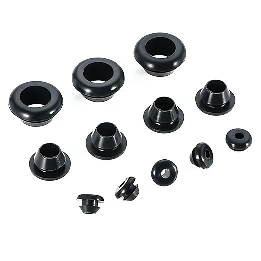 Qrity 20 PCS Rubber Grommets Cable Railing, Car Grommet, Cable Railing Protective Sleeves for Metal Posts, ID 12mm Mount Dia 14mm