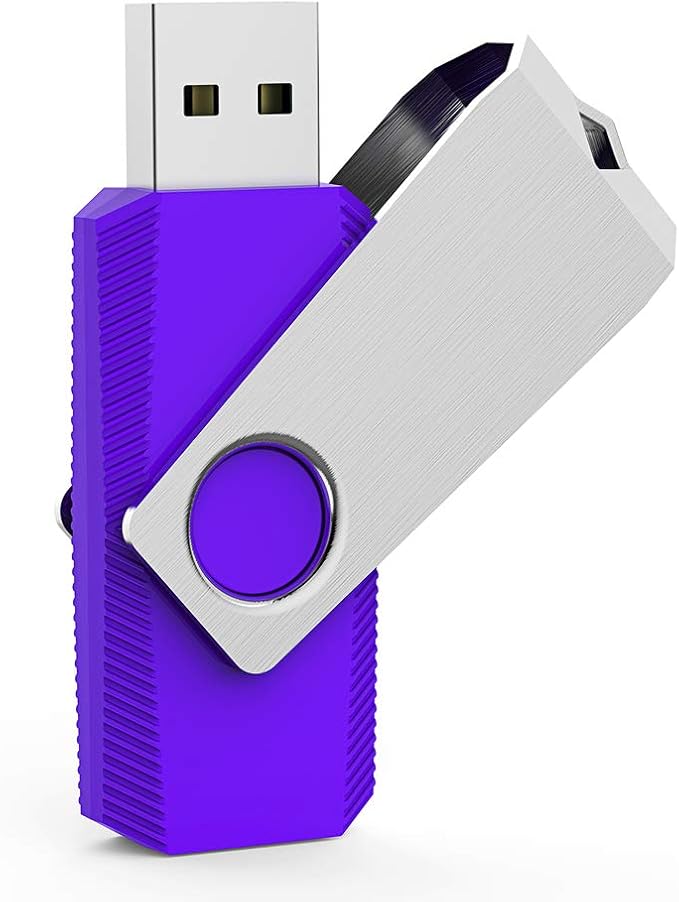 Aiibe 32GB USB 3.0 Thumb Drive 5 Pack with LED Light (32G, 5 Colors: Black, Red, Cyan, Green, Purple)