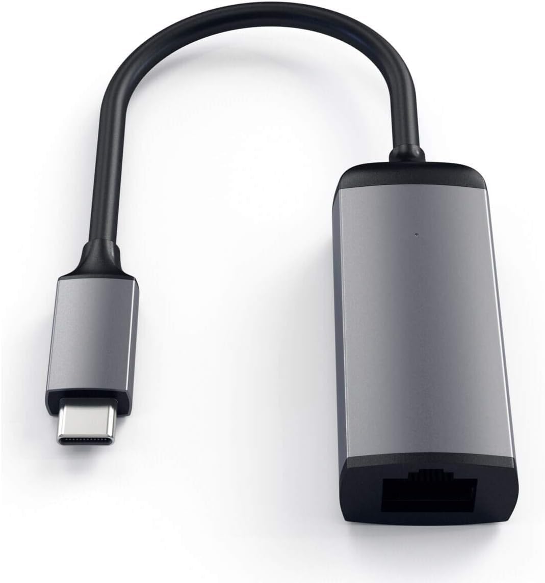 Satechi Aluminum USB-C to Gigabit Ethernet Adapter, Space Gray
