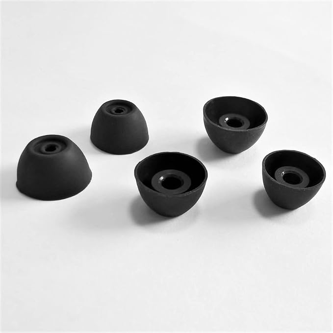 Silicone Earbuds Tips for Galaxy Buds 2 Replacement Ear Tips for Samsung Galaxy Buds+/Galaxy Buds PE, 6 Pairs LMS Black