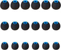 Brandless Earbud Tips Soft Silicone Earbuds Replacement Tips Fit for in-Ear Headphones(Inner Hole from 3.8mm - 4.2mm Earphones) 9 Pairs S/M/L,Black/Blue
