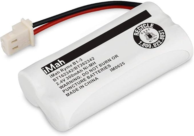 iMah BT162342/BT262342 Cordless Phone Batteries Compatible with VTech CS6409 CS6419 CS6429 CS80100 AT&T CL81101 EL5210 EL52400 Handset Telephone (Pack of 6)