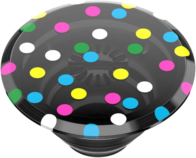 PopSockets Translucent Phone Grip with Expanding Kickstand, PopSockets for Phone, Translucent PopGrip - Black Disco