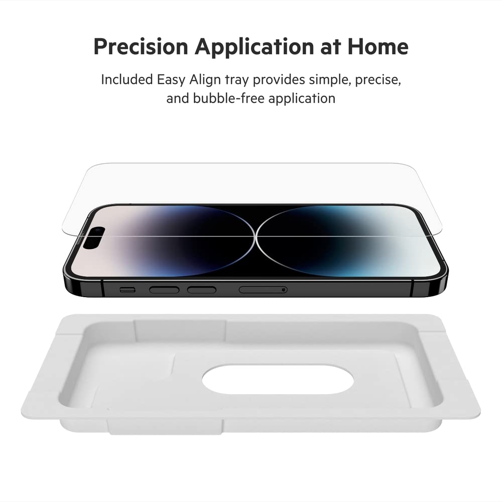 Belkin Tempered Glass 9H Scratch-Resistant Screen Protector iPhone 14 Pro