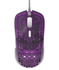 G-Wolves Hati HTM/HT-M Medium 56g Ultra Lightweight Honeycomb Wired Gaming Mouse, PixArt 3389 Sensor 16000 DPI, 6 Programmable Buttons, Low Latency, for PC/Mac (Violet)