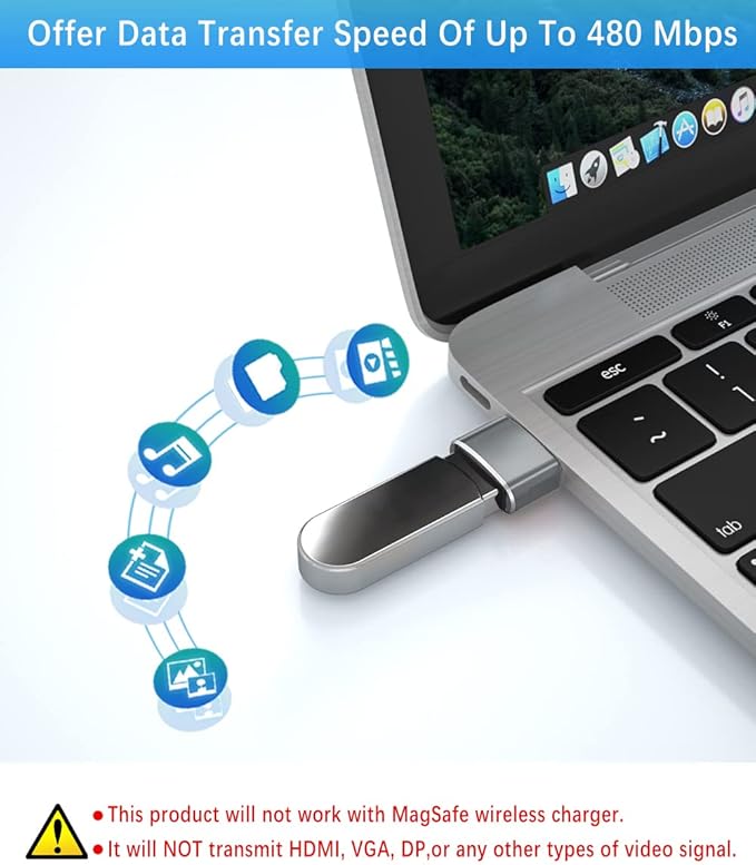 Elebase for Samgsung S25 USB to USBC Adapter with Type C OTG Adaptor 4P,USBA Male to C Female Converter for Galaxy S24 S23 Plus Ultra FE,Z Fold Flip 7 6,Galaxy Tab S10 S9,Google Pixel 9 8,AirPods 4