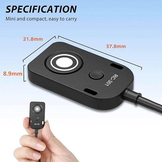 for Leica V-lux114 Cable/for Panasonic Genera Shutter Cable s5 ii S5M2XS GH4 GH5 /6 g85 g9 Remote Camera Small Shutter Release Remote Control V-lux2,V-lux3,V-lux4,V-lux5,V-lux114(RC301-L1 30cm)