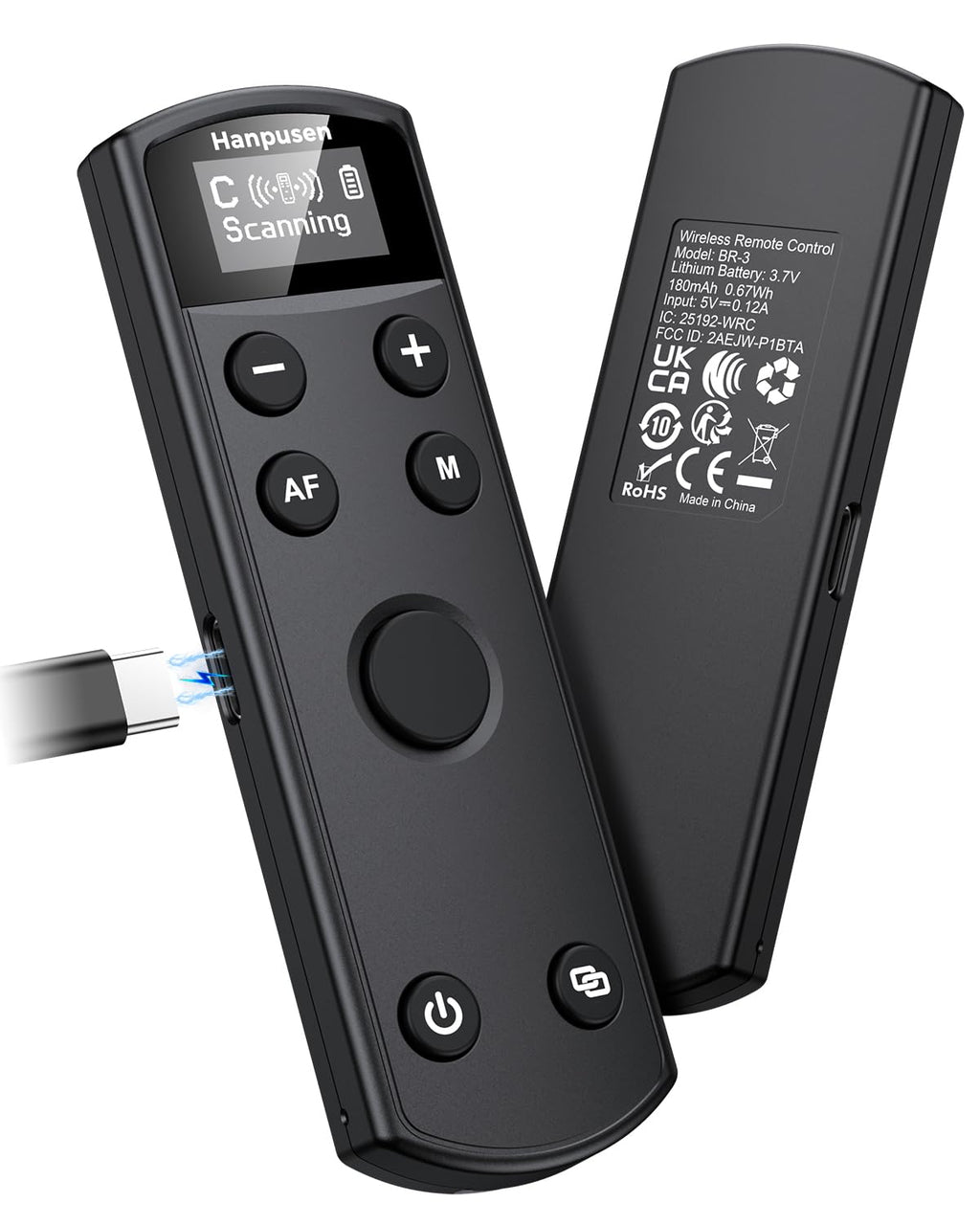 Hanpusen Wireless Rechargeable Camera Remote Control for Canon R10,R8,R6 II