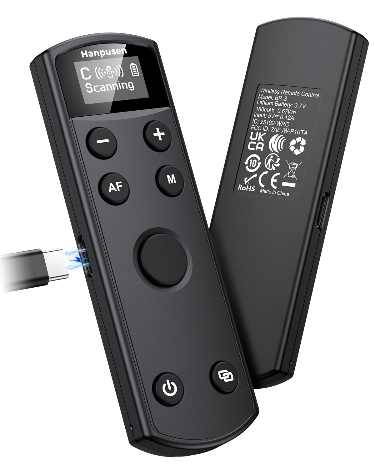 Hanpusen Wireless Rechargeable Camera Remote Control for Canon R10,R8,R6 II