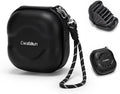 Cwatcun Hard Shell Lens Filter Case, Camera Filter Case for 7 Filters Up to 100mm with Hand Strap, Dustproof & Waterproof Camera Lens Filter Storage Case for ND UV CPL Filter Pouch