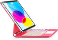 for iPad 11th (A16) & 10th Generation Case with Keyboard – Magic-Style Magnetic – Floating Cantilever Stand - Multi-Touch Trackpad Keyboard Case for iPad 11 inch 2025&10th Gen 10.9 inch (Rose Red)
