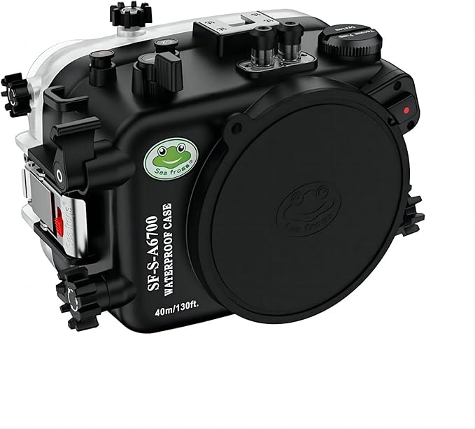 Seafrogs Underwater Housing for Sony a6700 with WA005F Dome Port, [40M/130FT] Waterproof Scuba Housing Case for Sony ILCE-6700 with E 18-105mm F4, 28-60mm F4-5.6