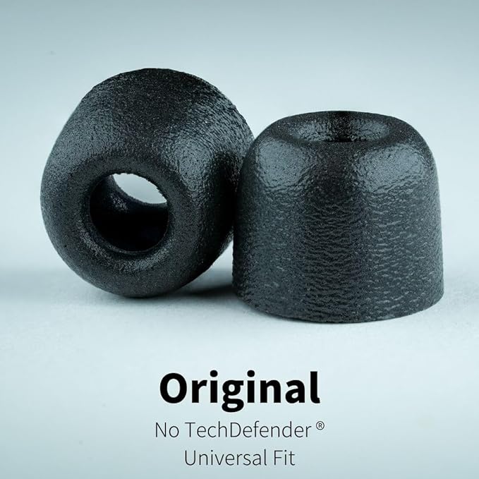 Comply 100 Core Series | Memory Foam Replacement IEM Ear Tips for Etymotic, Westone, Klipsch & More | Superior Noise Isolation, Ultimate Comfort, Secure Fit | Black, Medium (3 Pairs)