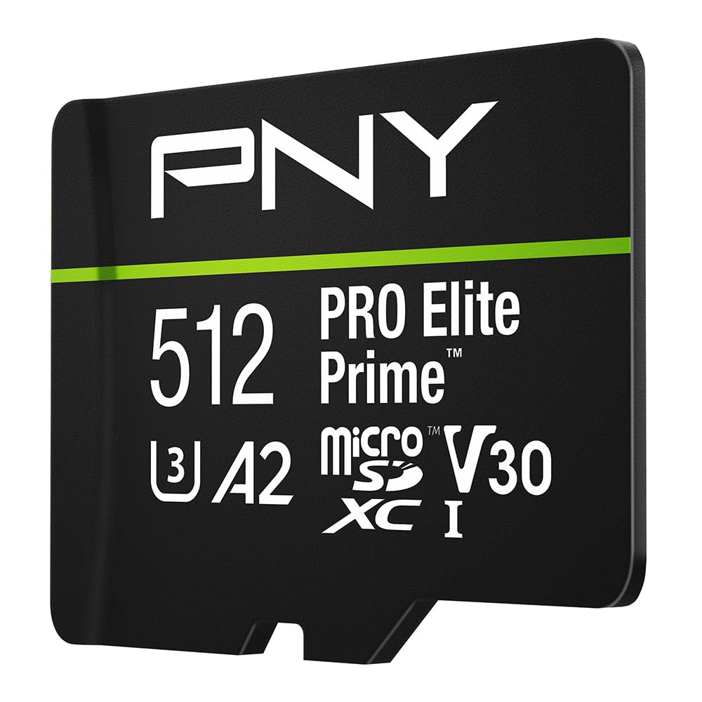 PNY 128GB PRO Elite Prime C10 U3 V30 A2 microSDXC Flash Memory Card 2-Pack
