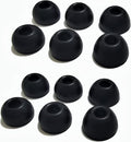 Silicone Ear Tips for Beats Fit Pro/Beats Studio Buds Tips Replacement Ear Tips for Beats Earbuds 6 Pairs LMS (Black)
