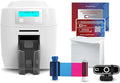 Bodno Magicard 300 Dual Sided ID Card Printer & Complete Supplies Package ID Software - Bronze Edition