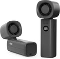 Personal Handheld Fan, Portable 3-in-1 High-Speed Turbo Fan with 5 Gear Wind, USB Mini Personal with 4000mAh Rechargeable Battery for Outdoor/Summer/Travel/Camping/Vacation Essentials Black