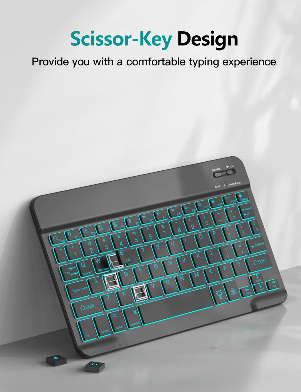 Backlit Keyboard Case for Samsung Galaxy Tab S10 Lite/S10 FE/S9 FE/Tab S9