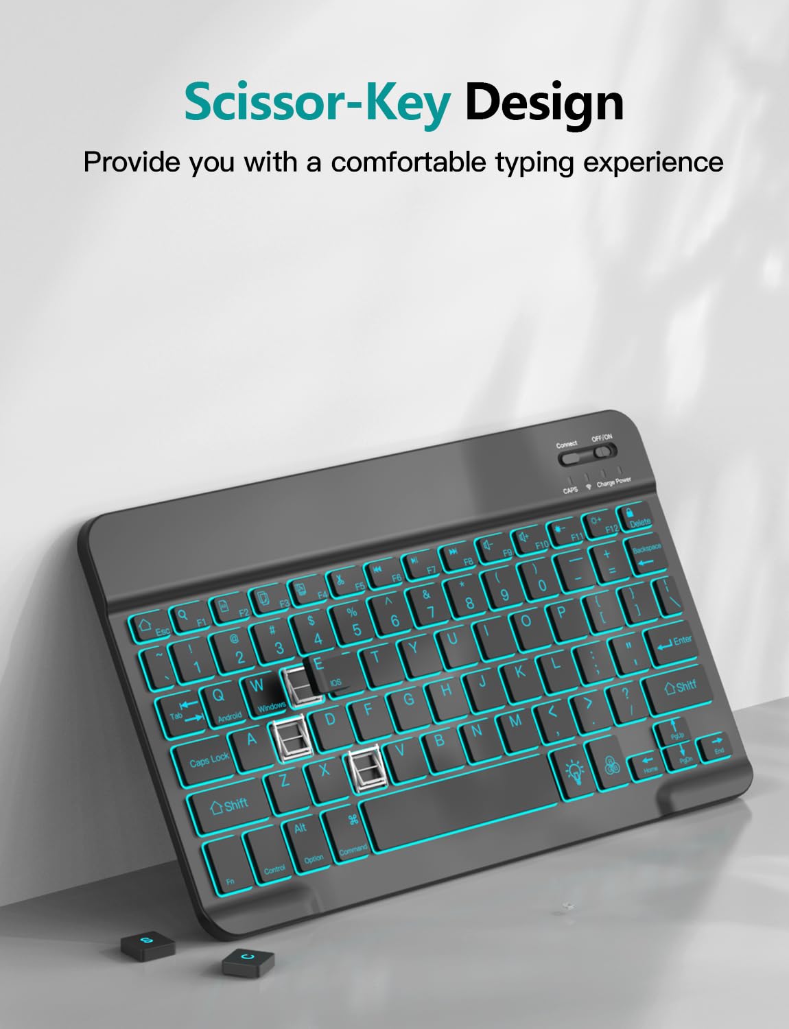 Backlit Keyboard Case for Samsung Galaxy Tab S10 Lite/S10 FE/S9 FE/Tab S9