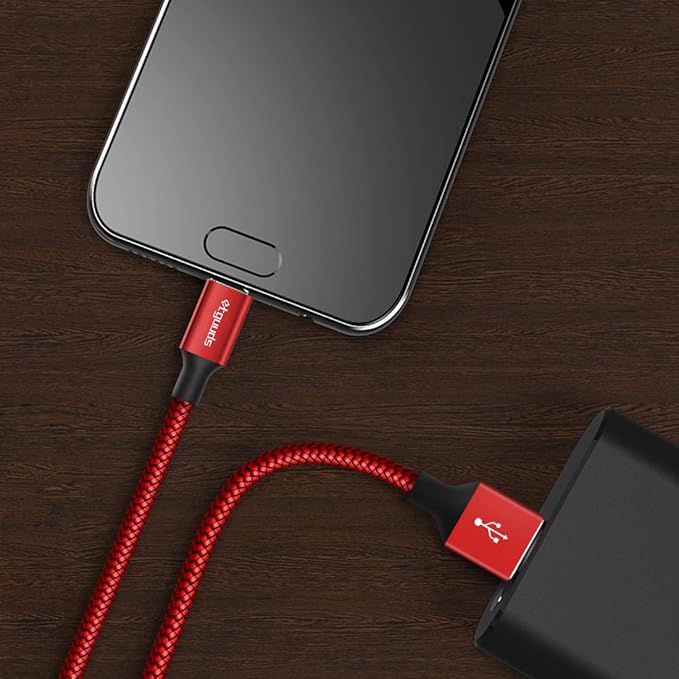etguuds 4ft USB A to USB C Cable 3A Fast Charging, 2-Pack USB A to USB Type C Charger Cord for iPhone 16 15 Pro/Pro Max/Plus, for Samsung Galaxy S24 S23 S22 S21 S20 S10 A55 A54 Flip Note, Moto, Red