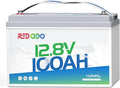 Redodo 12V 100Ah Lithium LiFePO4 Battery, Group 31 Battery Built in 100A BMS, Up to 15000 Cycles, 10 Years Lifetime, Perfect for RV, Off Grid, Solar, Marine, Trolling Motor