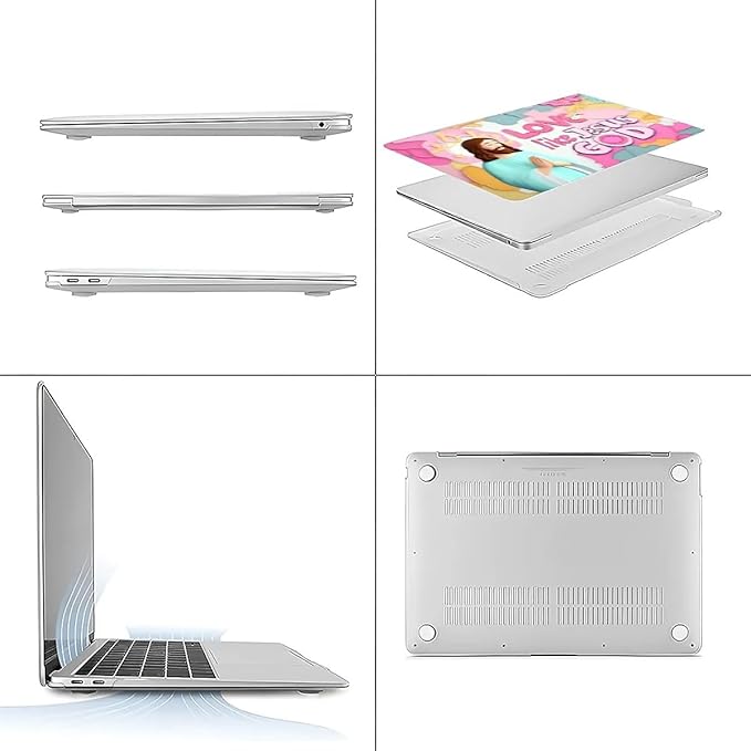 Compatible with MacBook Air 13.3 13.6 Inch Case 2022 2021 2020 2019 Plastic Hard Shell Case Cover,13.6 Air (A2681) M2 2022, Jesus