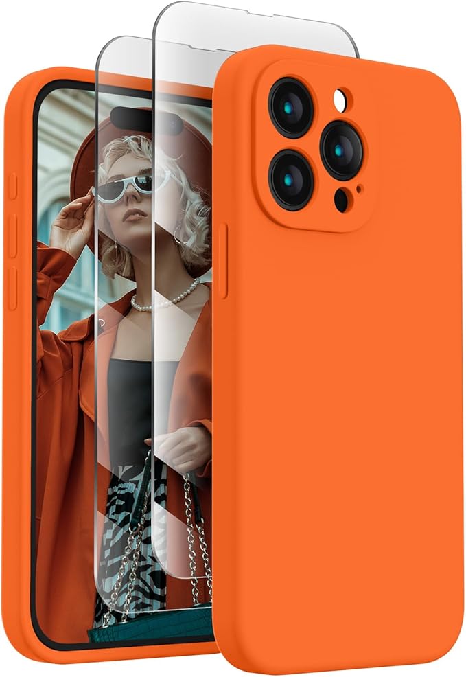 FireNova Designed for iPhone 15 Pro Case, 6.1", Neon Orange