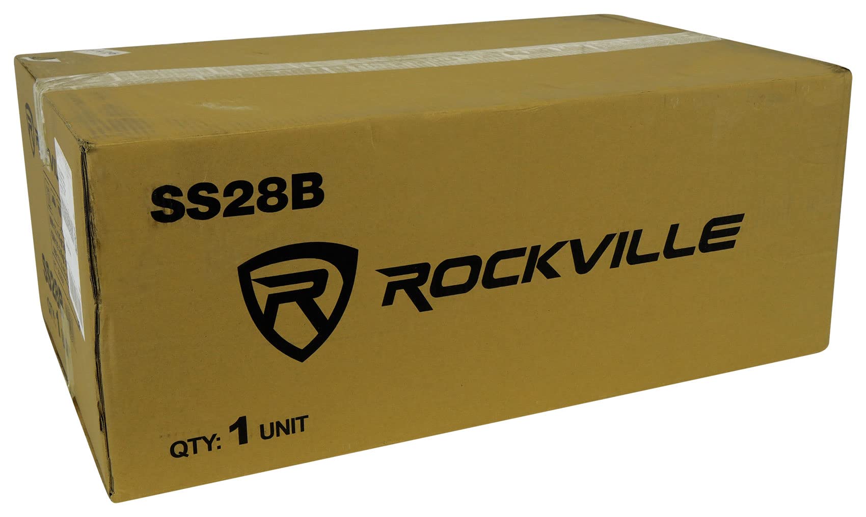Rockville SS28B Black Wood Grain 28" Solid Home Speaker Stands Pair