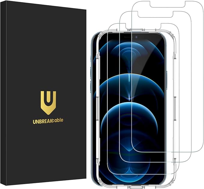 UNBREAKcable 3-Pack Screen Protector for iPhone 16e Tempered Glass