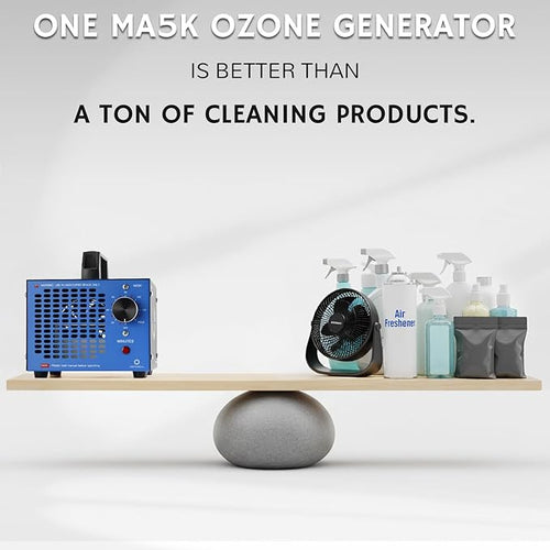 Airthereal MA5K Ozone Generator, 120-Min Timer, Blue, 2000 Sq Ft