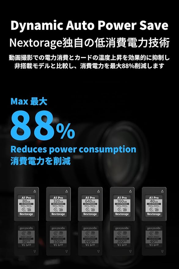 Nextorage Japan CFexpress Type A Card NX-A1PRO 640GB VPG 400 Urtla Fast Read 950MB/s Write 950MB/s