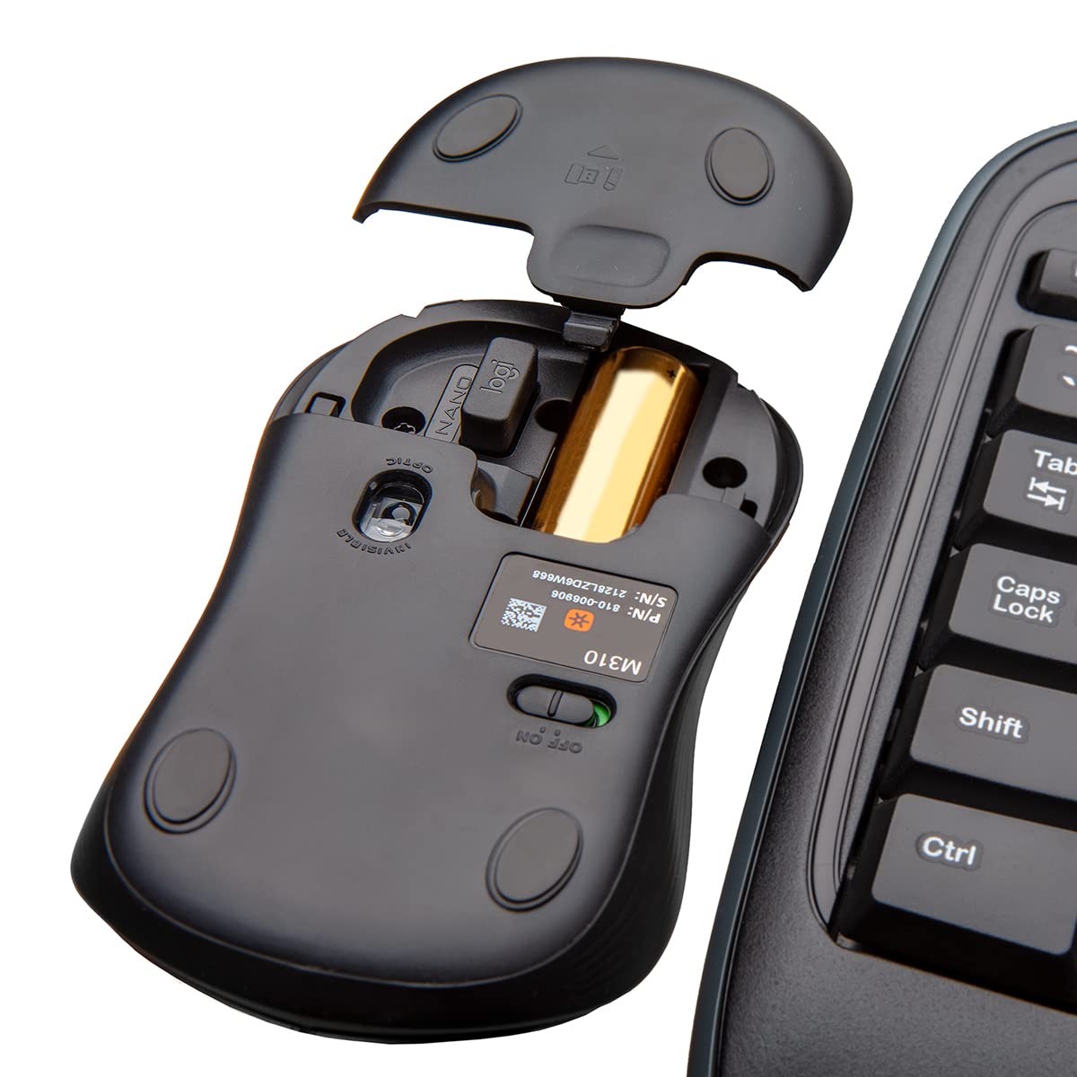 Logitech MK335 Full Size Quiet Wireless Keyboard Mouse Combo - Black/Silver