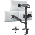 MOUNT PRO Triple Monitor Mount for Max 32" Computer Screen, Adjustable 3 Monitor Desk Mount, up to 19.8lbs Each, Three Display Arm with Tilt Swivel Rotation, VESA Mount 75x75/100x100mm