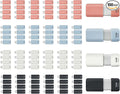 GIGASTONE 32GB Flash Drive (100 Pack) Z60NB USB 3.2 Gen 1, Ultra Fast, Retractable Capless Slider Design, Data Storage, Backup for PC/Mac/TV/Car Audio, USB 2.0/3.0/3.1 Compatible (Random Color)