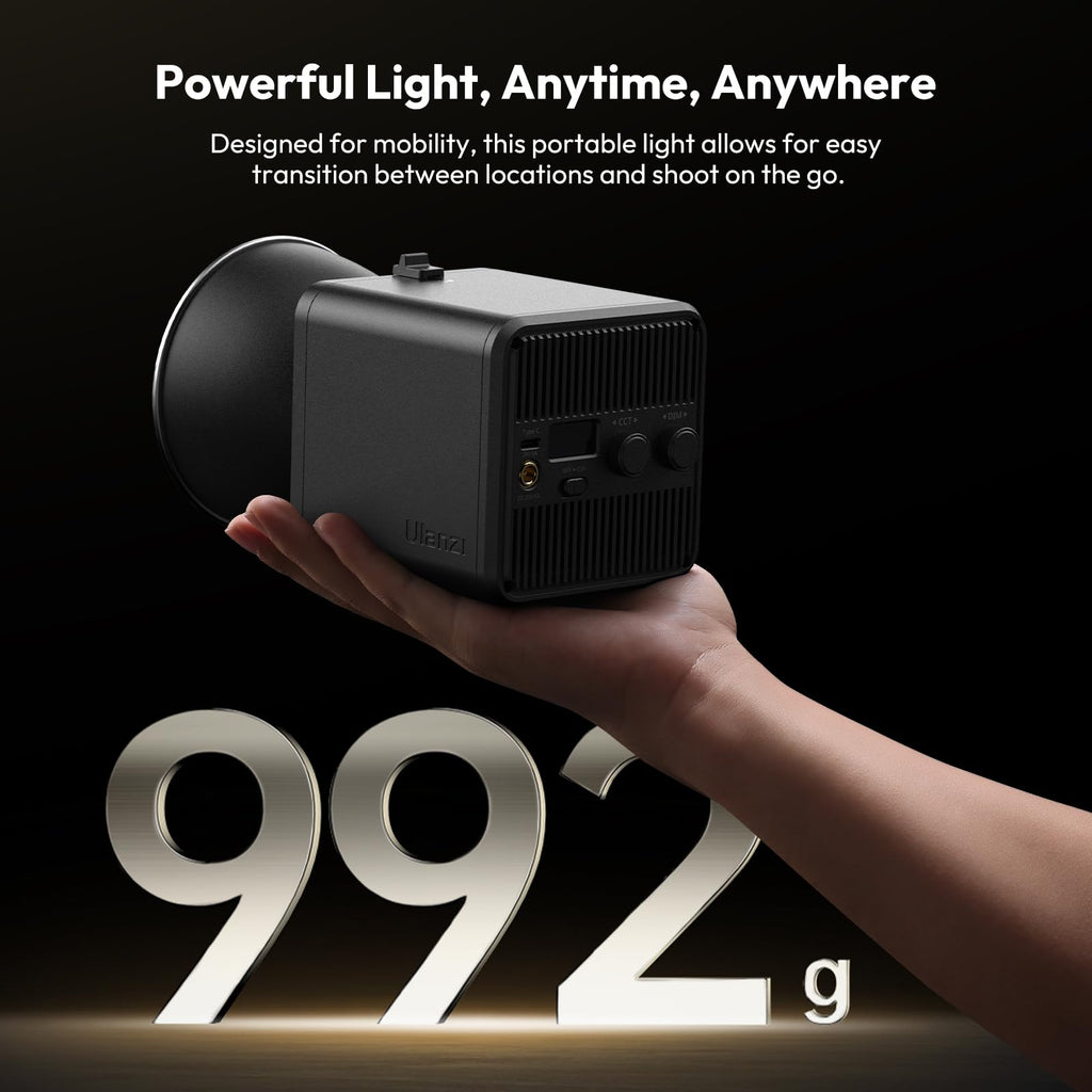 Ulanzi Portable RGB COB Video Light 2700K-6500K CRI95+ CCT Full Color