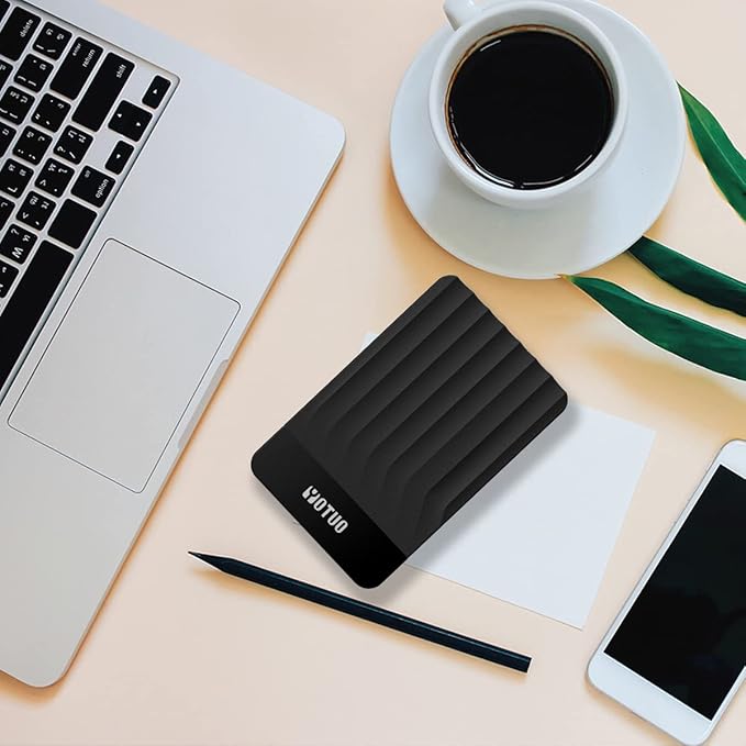 Portable External Hard Drive Storage Expansion Mobile HDD USB 3.0 USB-C for PC, Mac, Desktop, Laptop, PS4, PS5, Xbox One X/S, Xbox 360, Xbox Series X/S, Office & Game (Black, 1TB)