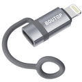 BOUTOP [MFi Certified] USB C to Lightning Adapter, Type C to Lightning Adapter Support 36W PD Fast Charging Compatible with iPhone iPad Gray