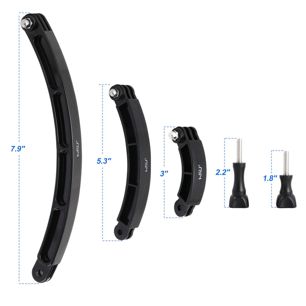 HSU 3 in 1 Curved Extension Arm Kit, Extension Pivot Arm Adjustable Bracket
