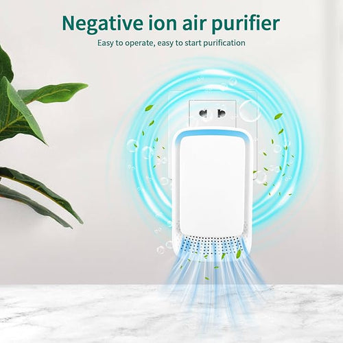 Air Ionizers 4 Pack, Negative Ion Filtration System, for Bedroom, Kitchen, Office, Portable Air Filter Odor, Smoke Dust, Pets, Eliminator, White